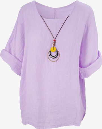 Chemisier 'Lina' Seasons of April en violet : devant