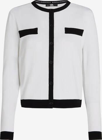 Karl Lagerfeld Вязаная кофта в Белый: спереди