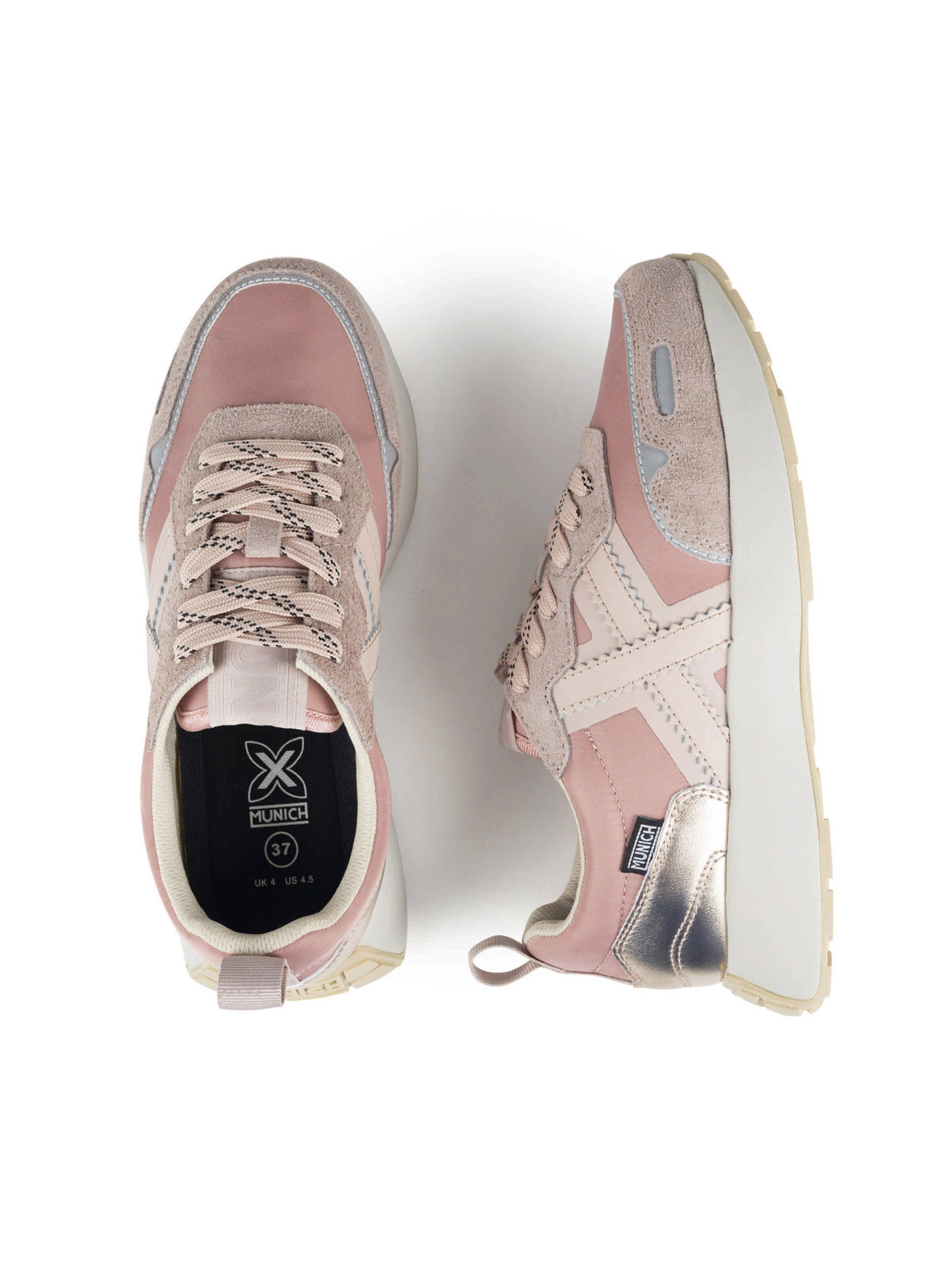 MUNICH Sneakers laag 'XEMINE' in Roze: bovenkant
