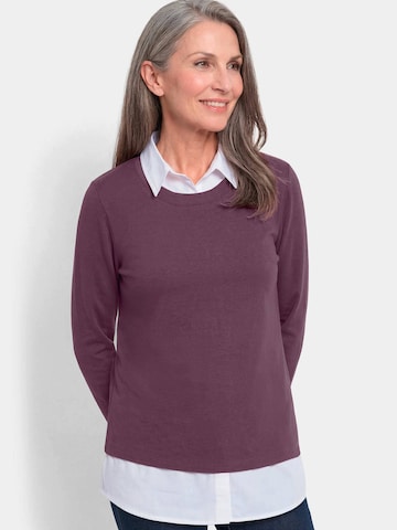 Sweat-shirt Goldner en violet : devant