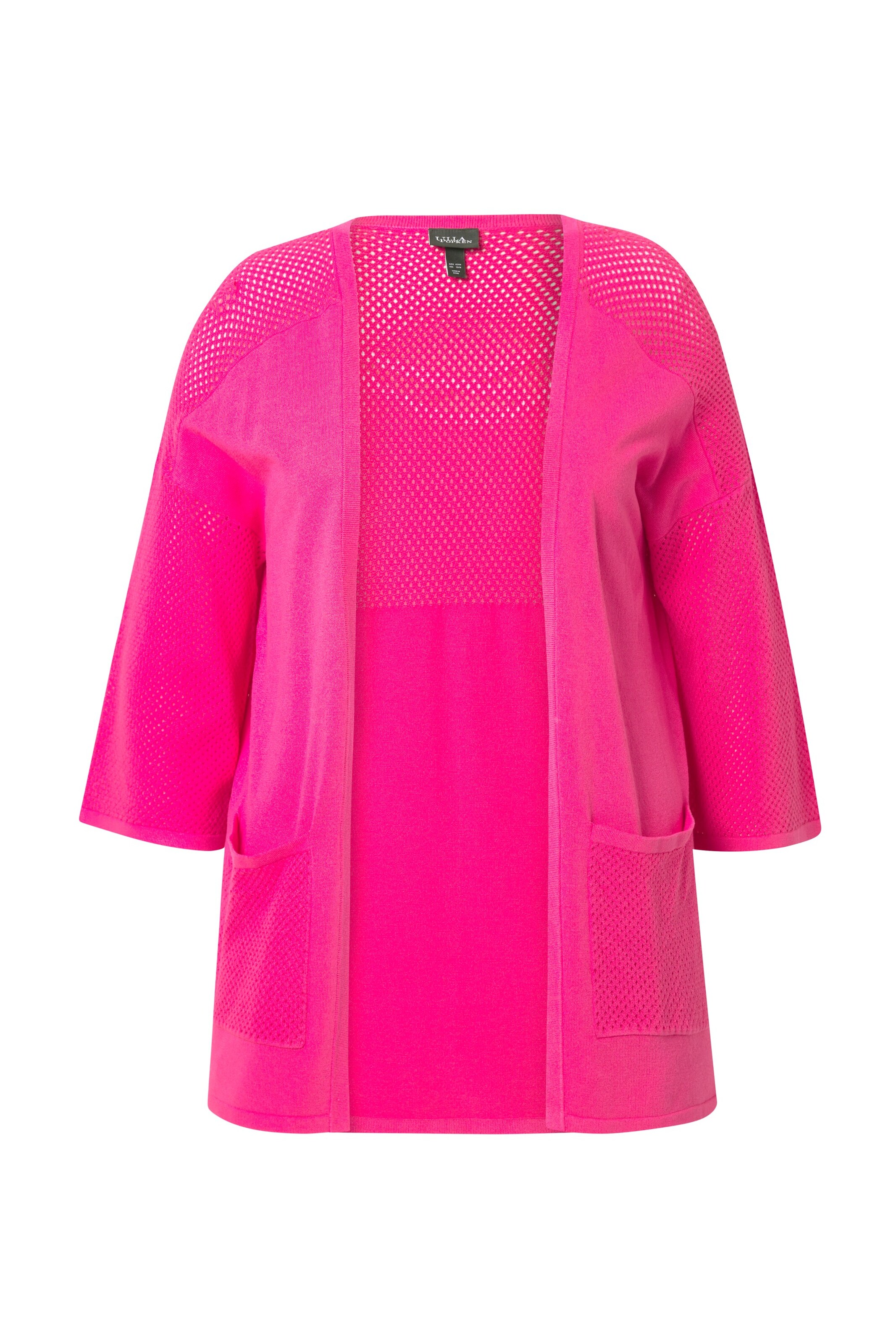 Ulla Popken Strickjacke in Pink: Vorderseite