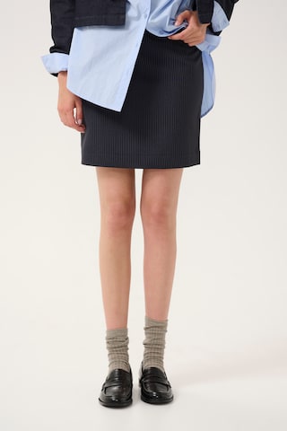 My Essential Wardrobe Rok 'Vitta' in Blauw: voorkant