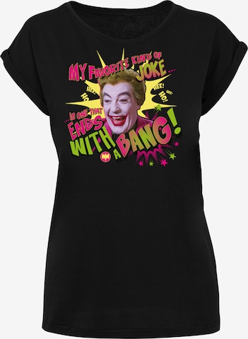 F4NT4STIC Shirt 'Batman TV Serie Joker Bang' in Black: front