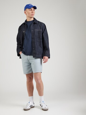 SELECTED T-Shirt 'SLHCOLMAN' in Blau