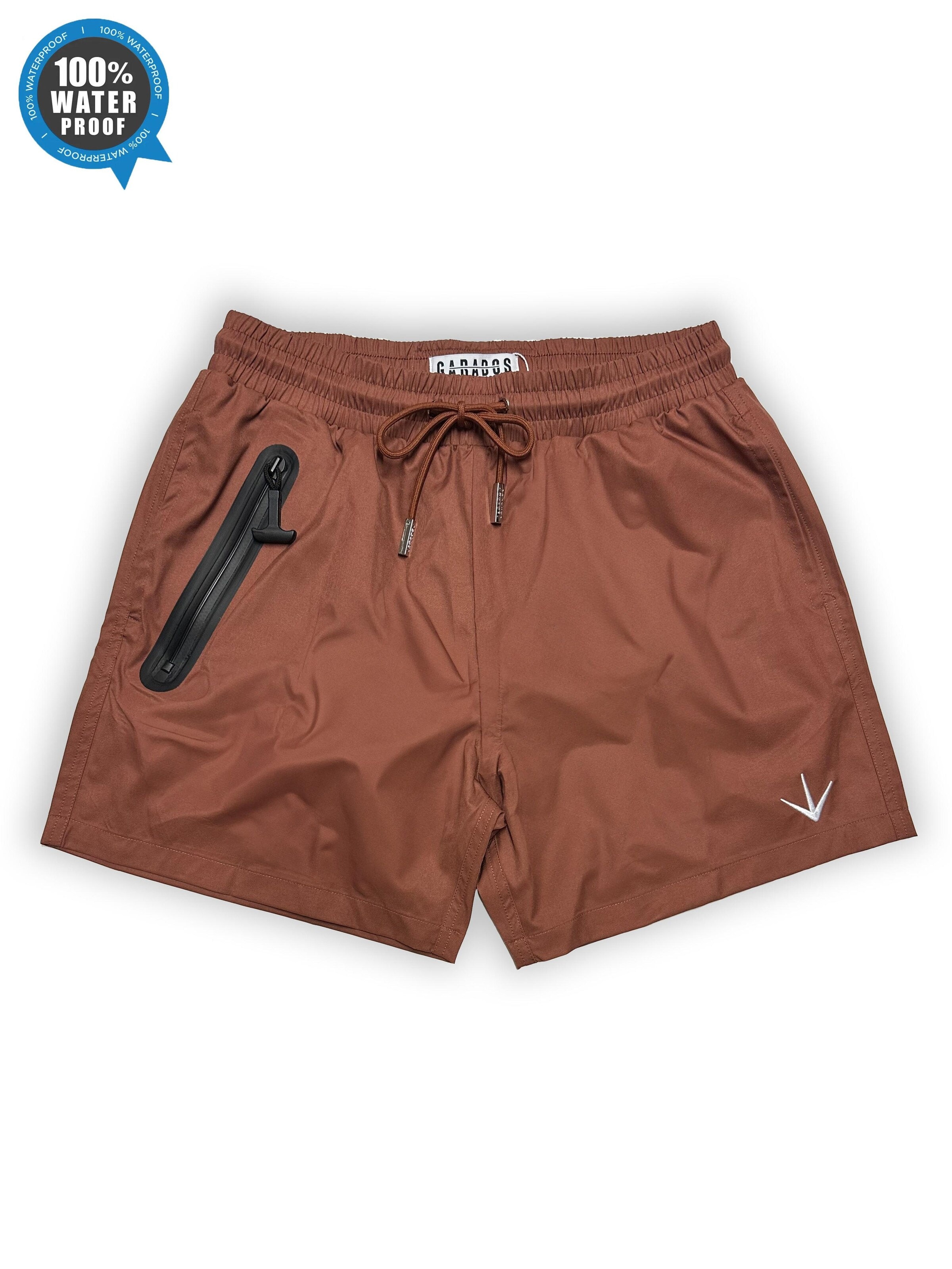 Garados Swim - Bermudas '100% waterproof bag' en marrón: frente