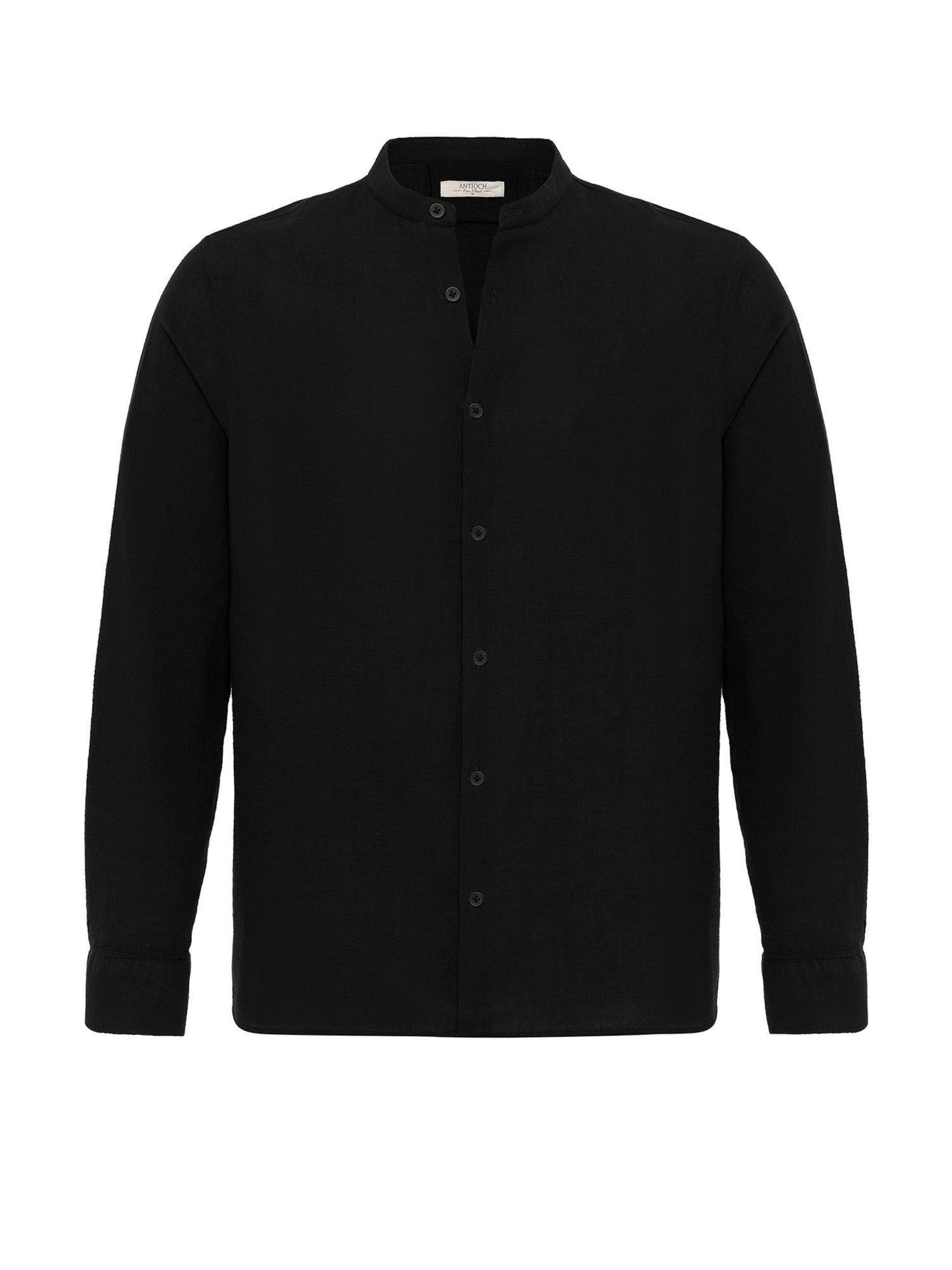 Antioch - Regular Fit Camisa em preto: frente