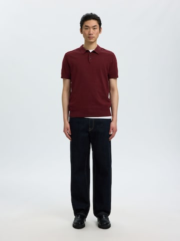 Pull-over 'SLHBerg' SELECTED en rouge
