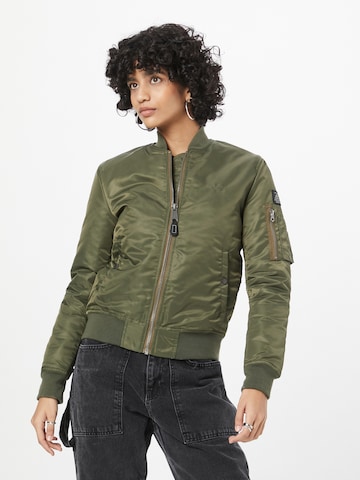 Schott NYC Between-Season Jacket 'Airforce' in Green: front