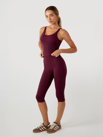 YO-GAYA Skinny Leggings in Rood: voorkant