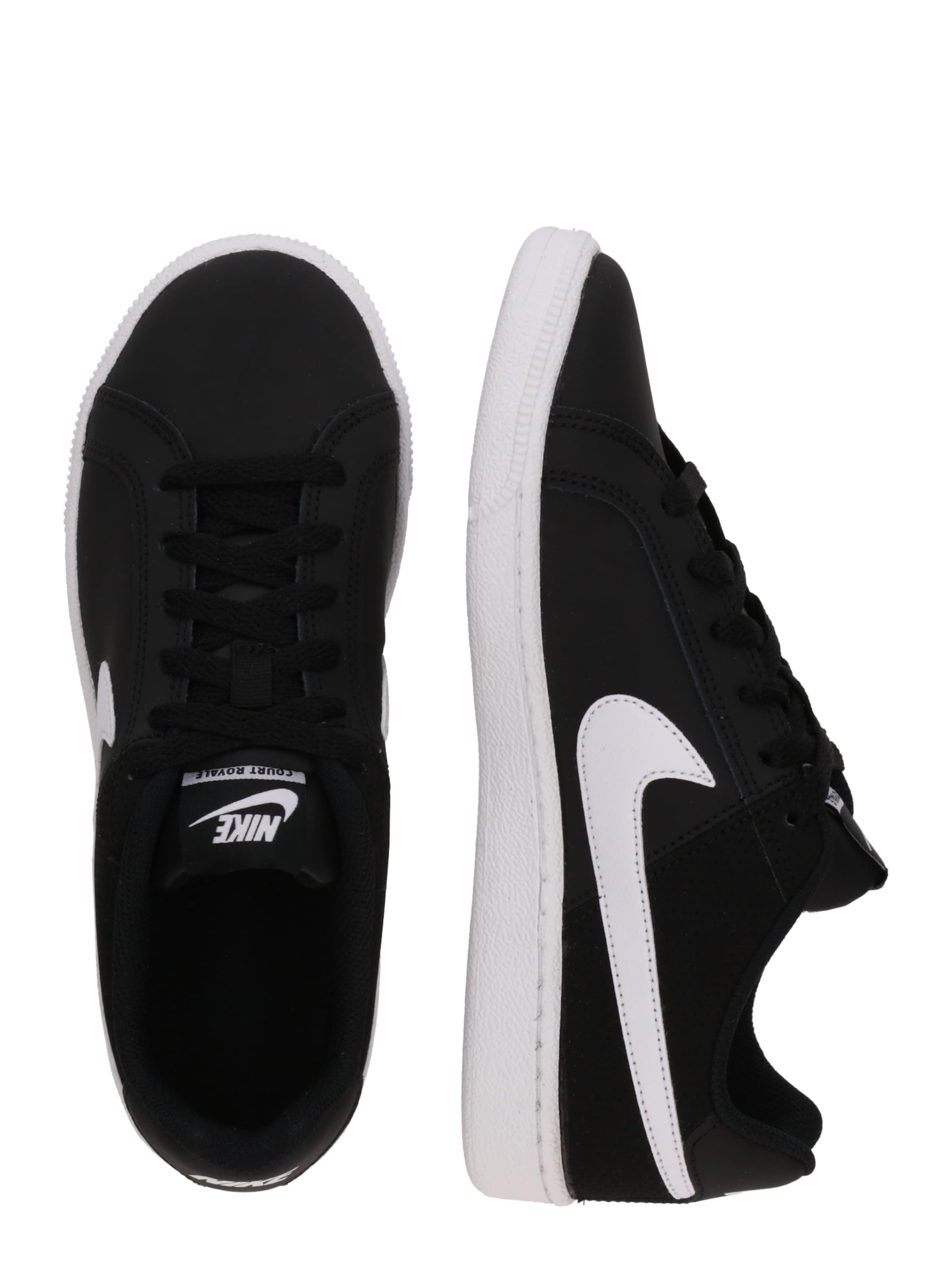 juoda Nike Sportswear Sportbačiai be auliuko 'COURT ROYALE': šonas