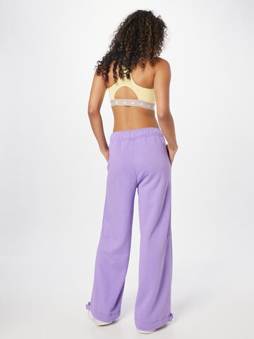 ADIDAS SPORTSWEAR Wide leg Sports trousers 'Dance Versatile ' in Purple