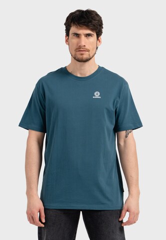 Oldskull Shirt 'Basic Oldskull 25' in Blue: front