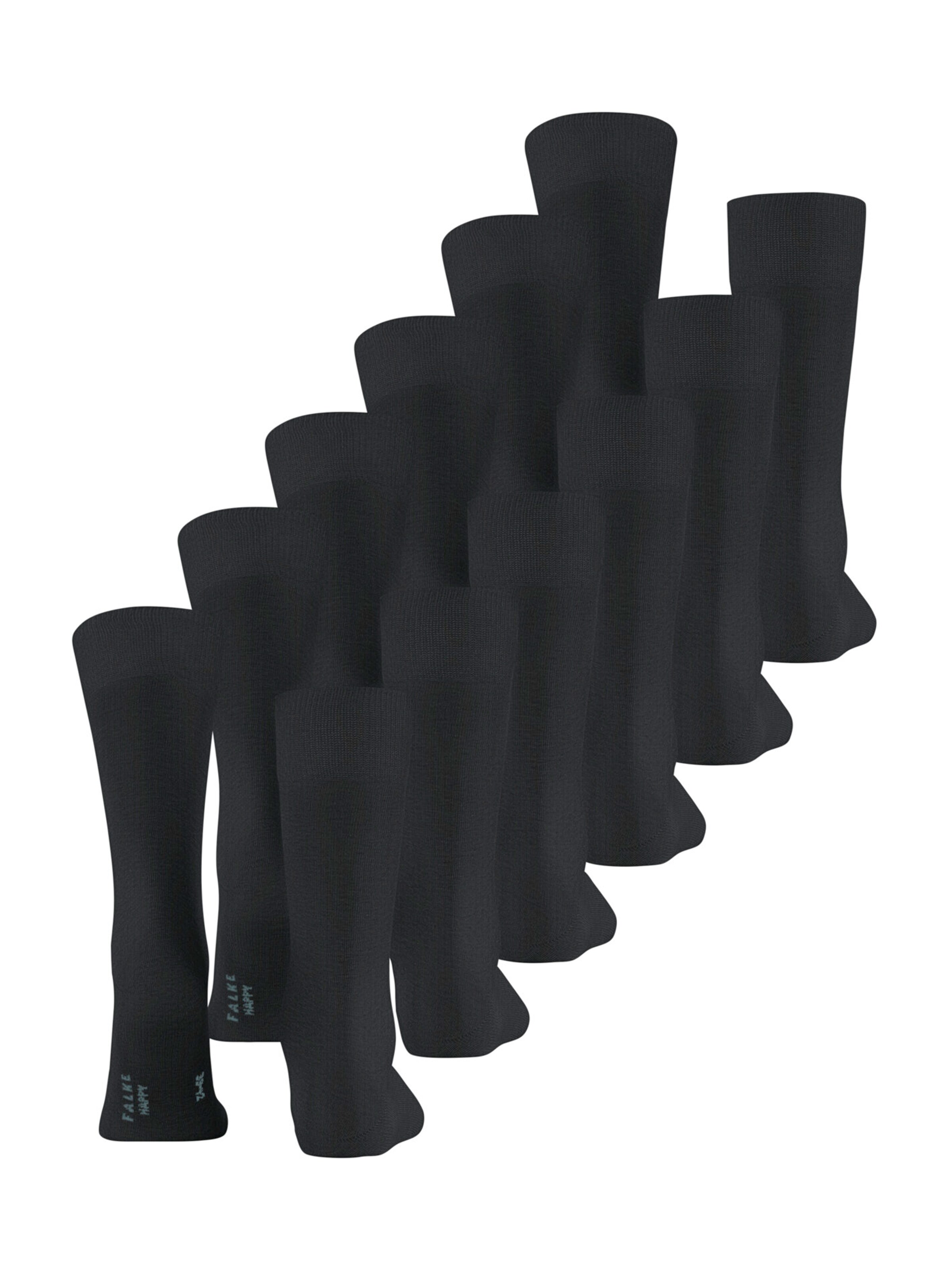 Șosete 'Happy' de la FALKE pe negru