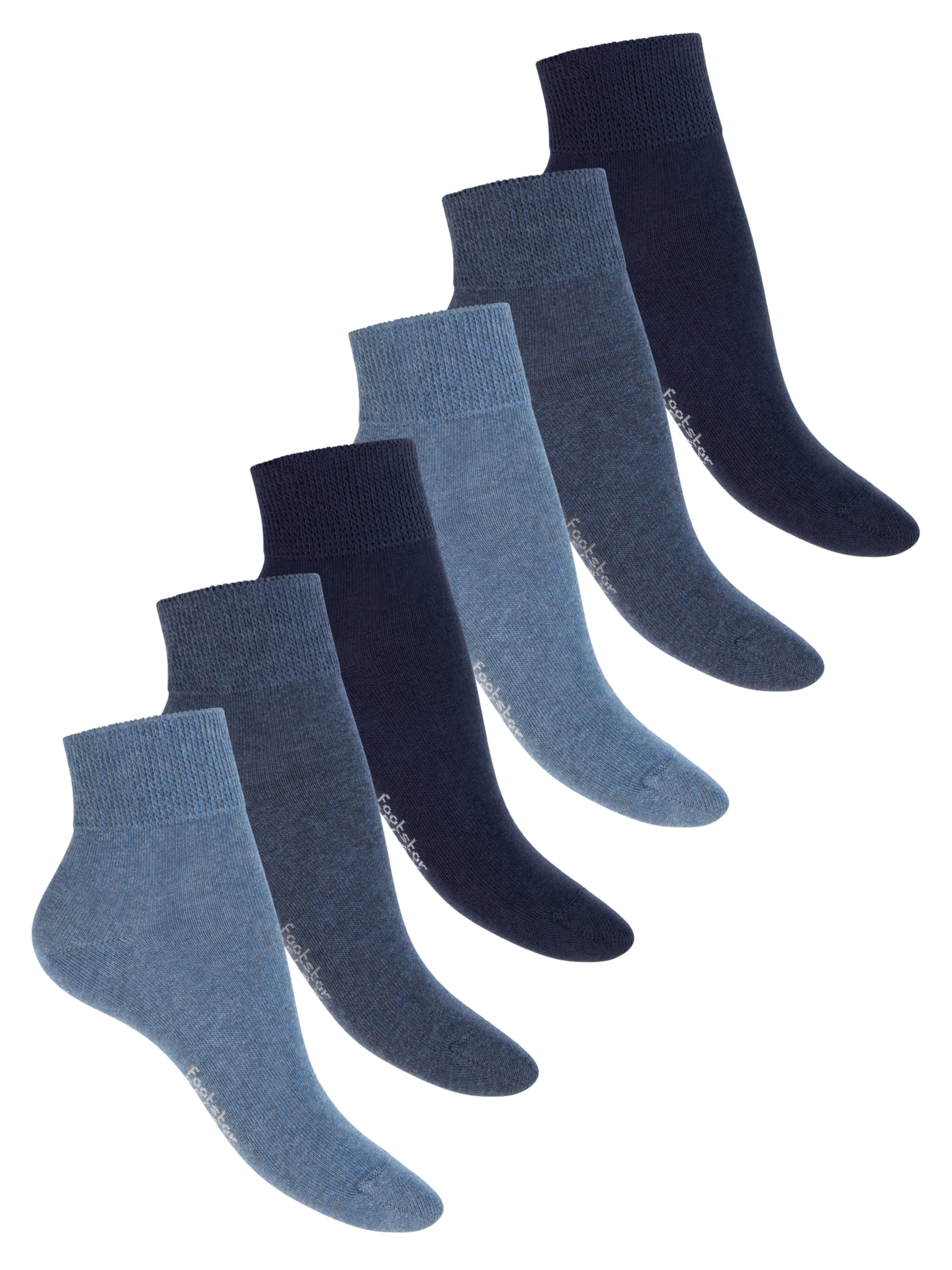 footstar Füßlinge 'Comfort Fit'‌‌‌‌‌‌‌ in Blau: Vorderseite