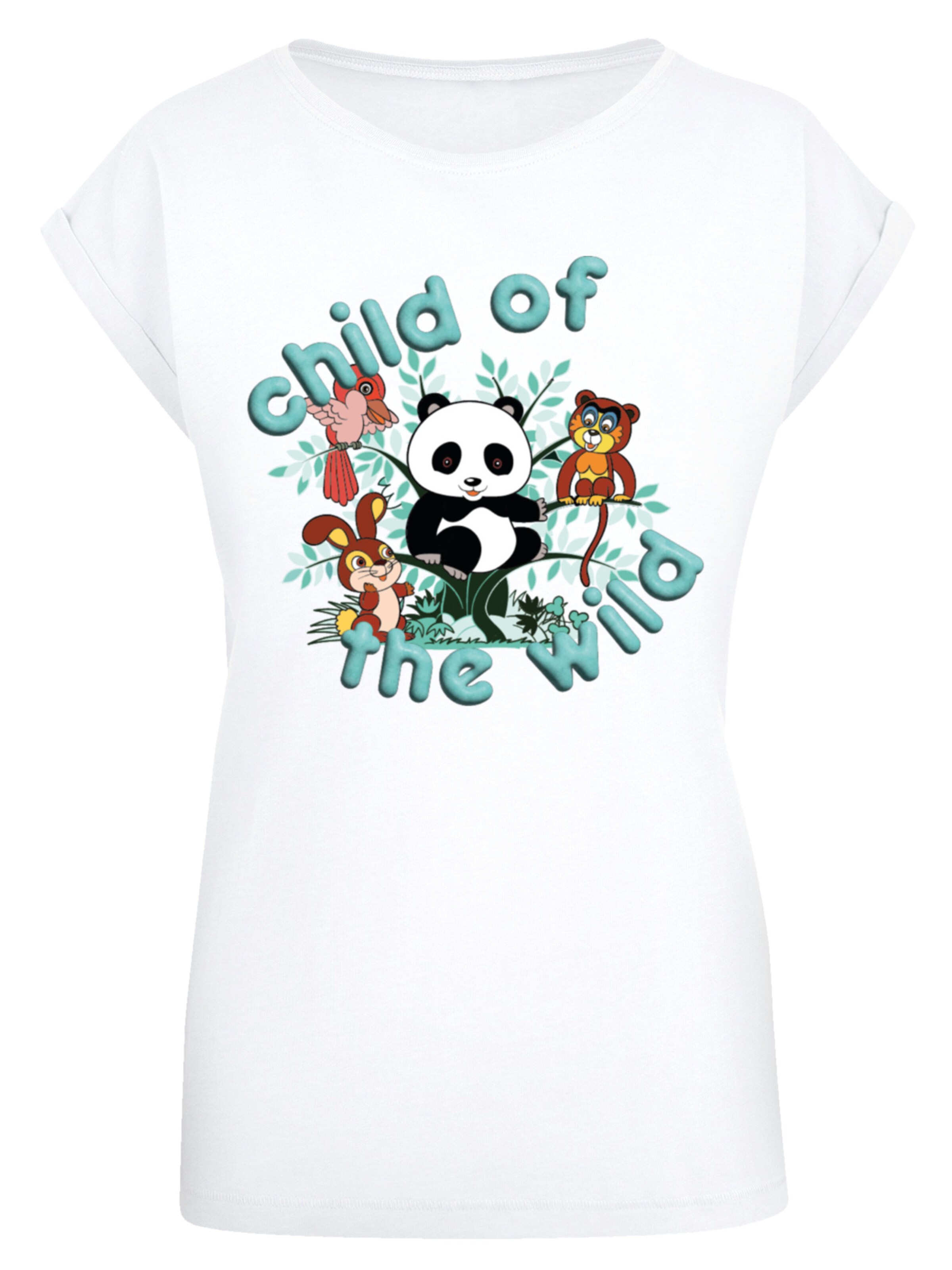 T-shirt 'Heroes of Childhood Tao Tao Child Of The Wild' F4NT4STIC en blanc : devant