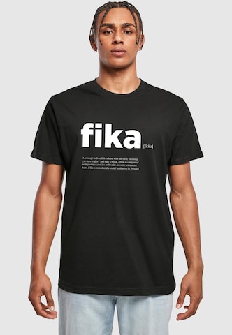 Mister TeeMajica 'Fika' - crna boja: prednji dio