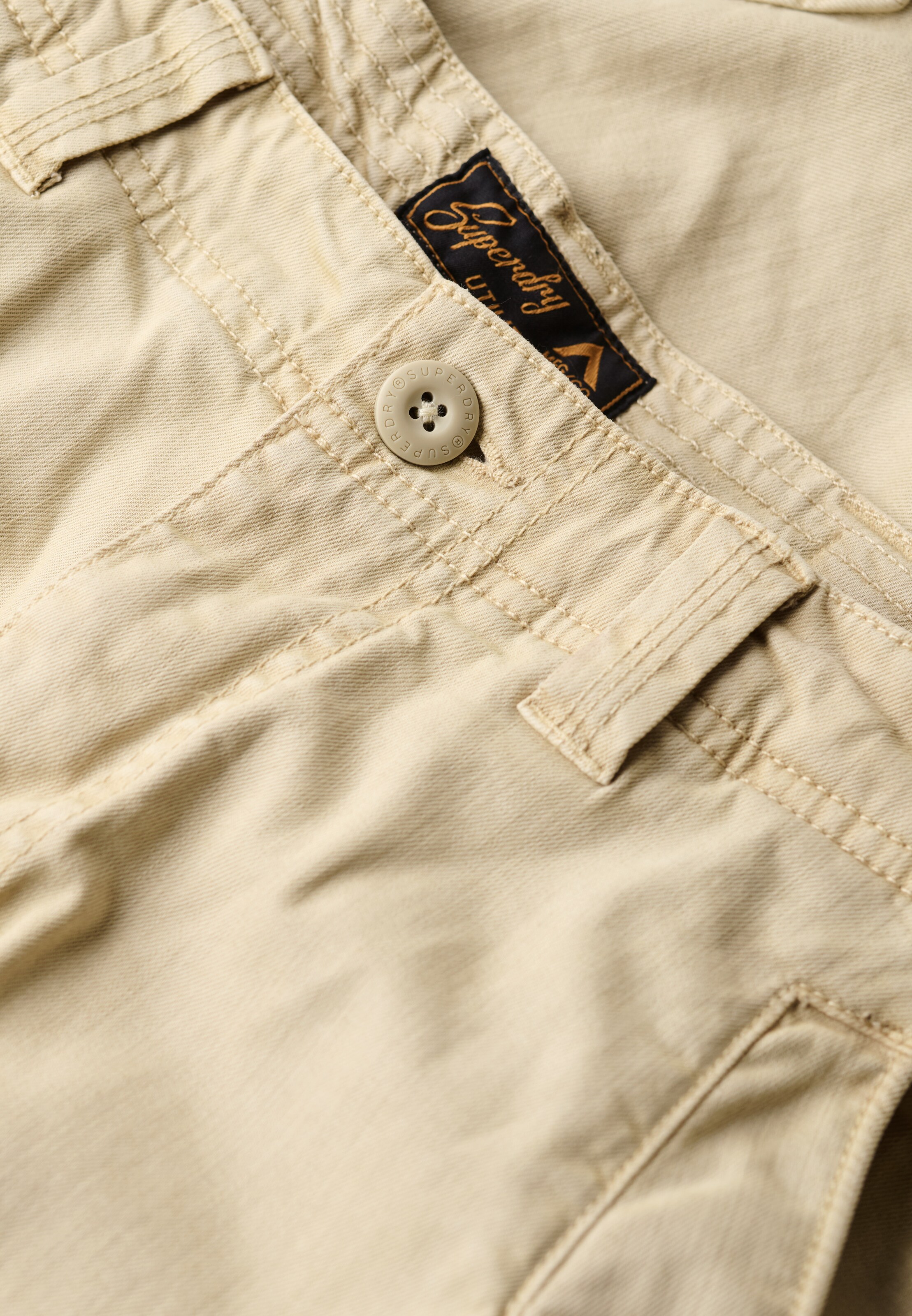 Superdry & Co Loose fit Cargo Pants 'Core' in Beige