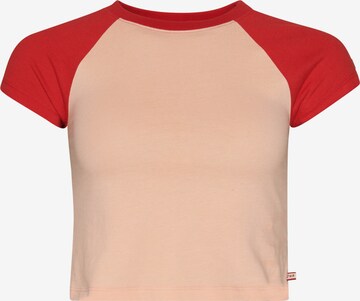 Superdry Shirt 'Tiny Baseball' in Orange: predná strana
