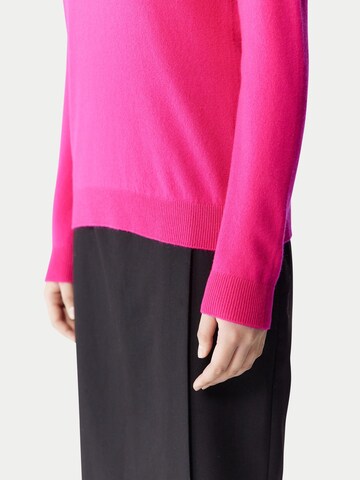 GOBI Cashmere Neulepaita 'Women's Essential Cashmere Crewneck Sweater' värissä vaaleanpunainen