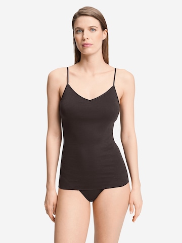 Hanro Top ' Cotton Seamless ' in Bruin: voorkant