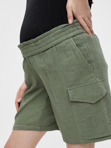 MAMALICIOUS Loosefit Cargobroek 'Malu' in Groen