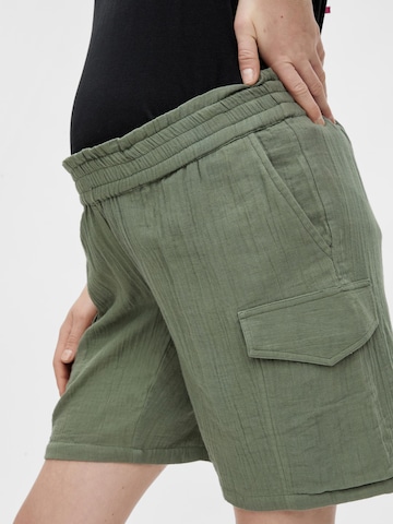 Loosefit Pantaloni cu buzunare 'Malu' de la MAMALICIOUS pe verde