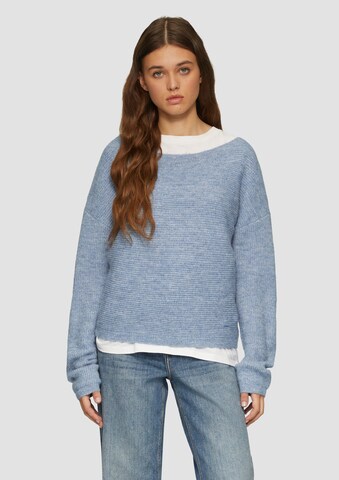 QS Pullover in Blau: Vorderseite
