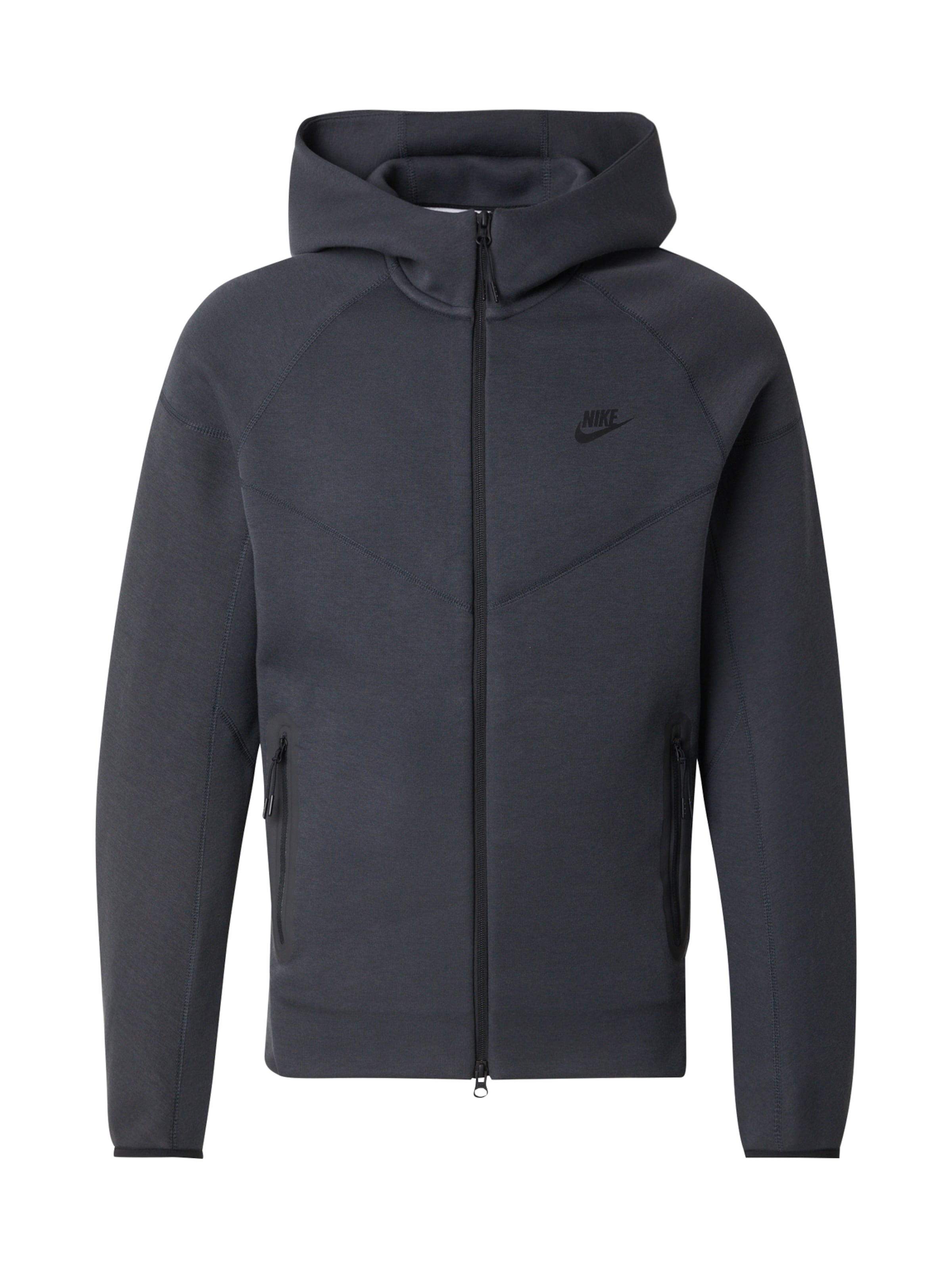 Nike Sportswear Tréning dzseki 'TCH FLC' - szürke: elől