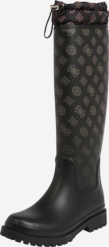 GUESS Rubber Boots 'Reisa' in Black: front