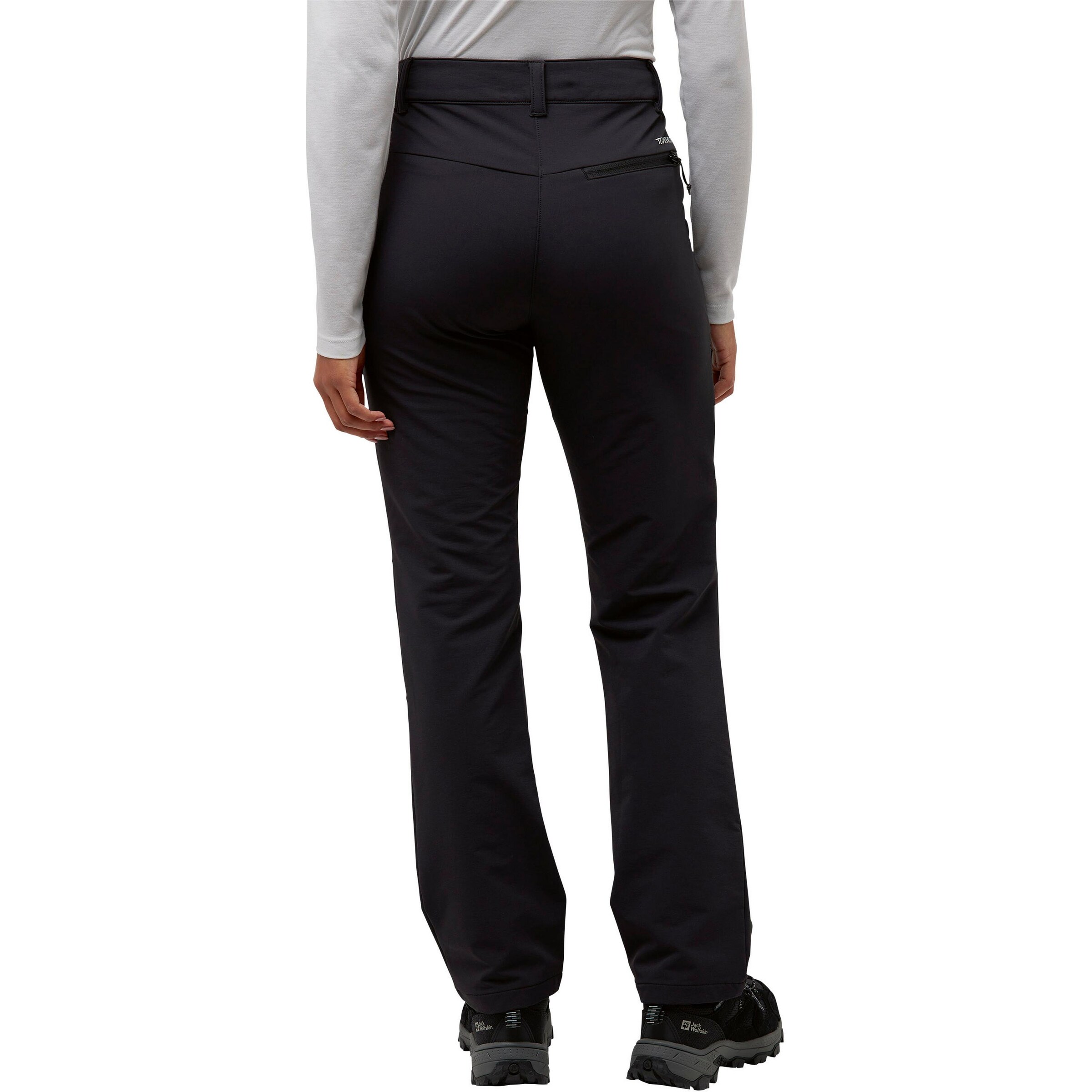 JACK WOLFSKIN Regular Outdoorhose in Schwarz