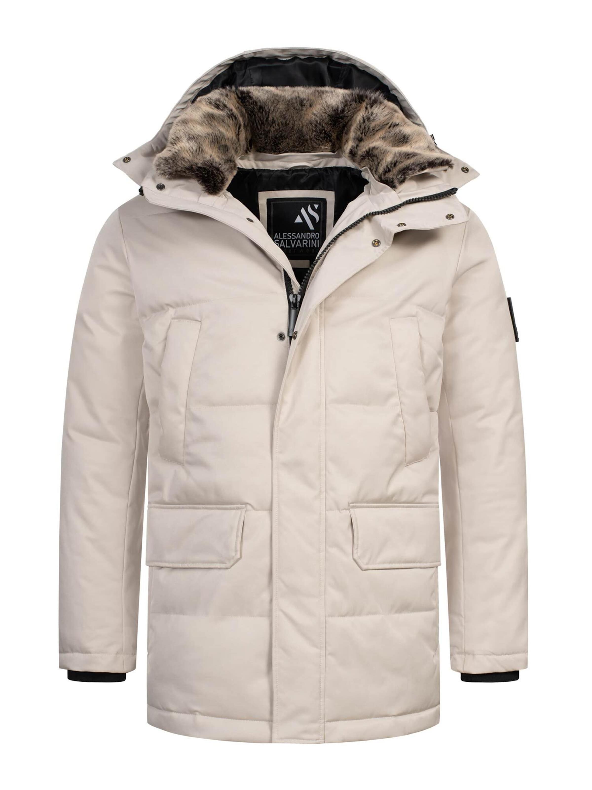 Alessandro Salvarini Winterjas 'AS456' in Wit