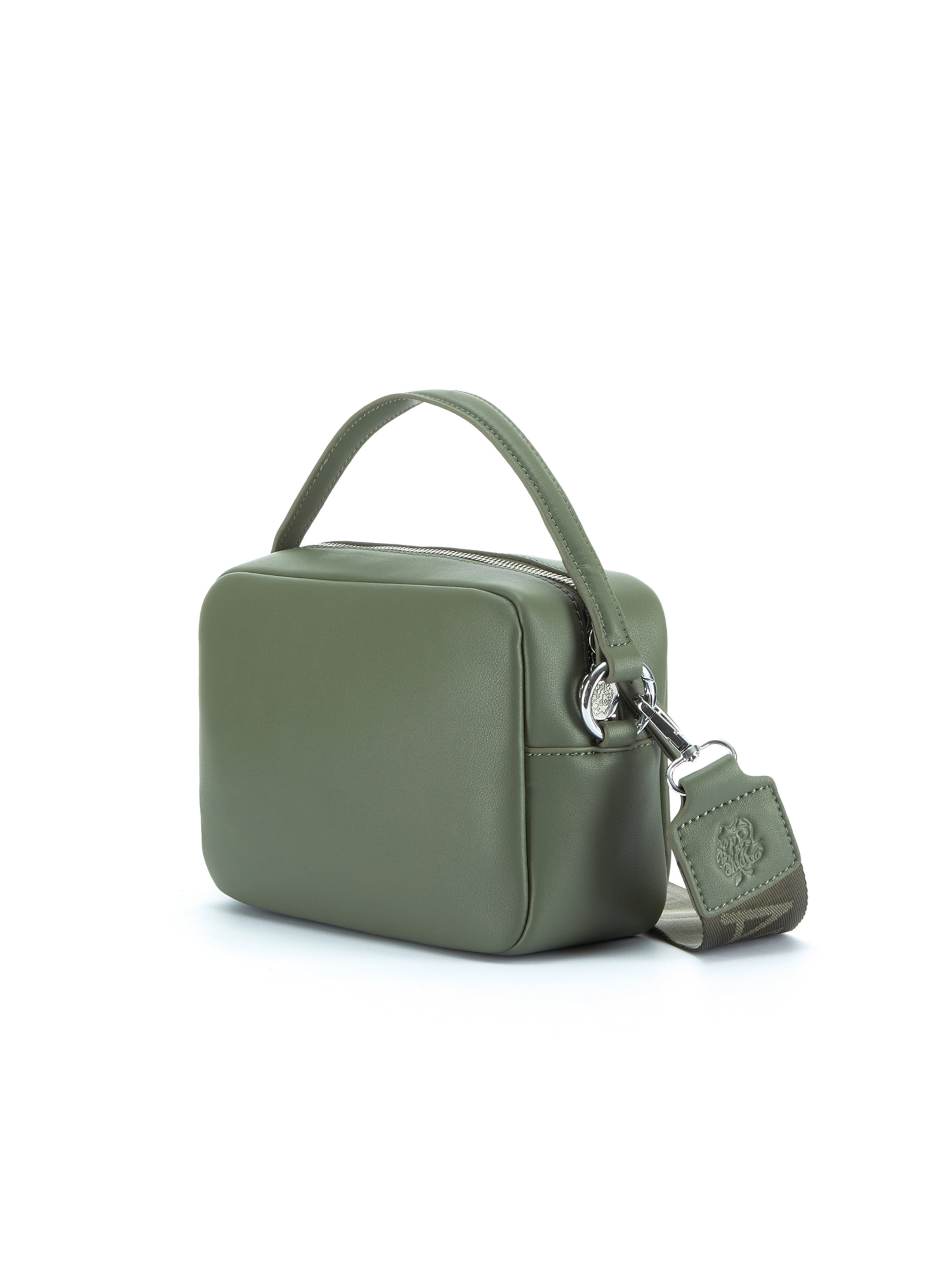 Apple of Eden Tasche 'BRÜSSEL', hochwertige silberfarbene Metalldetails in Grün