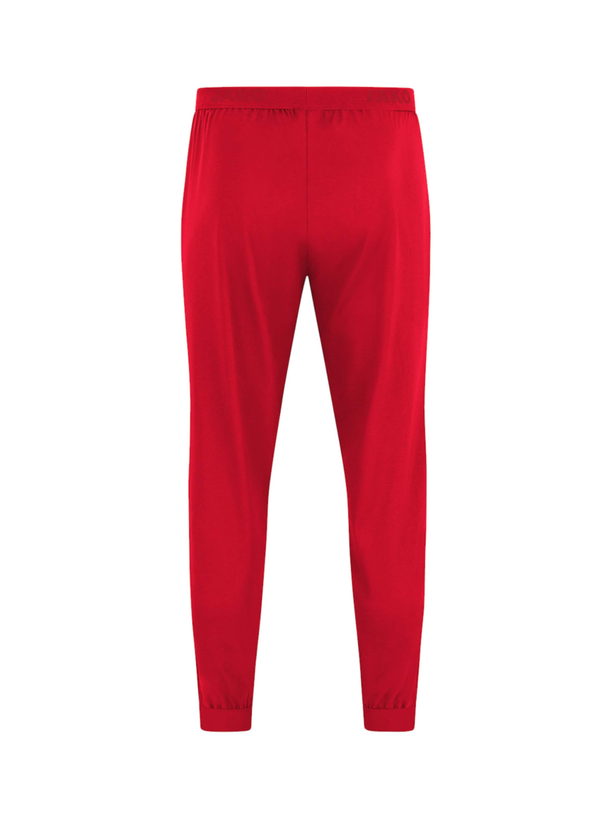 JAKO Tapered Workout Pants 'Power' in Red
