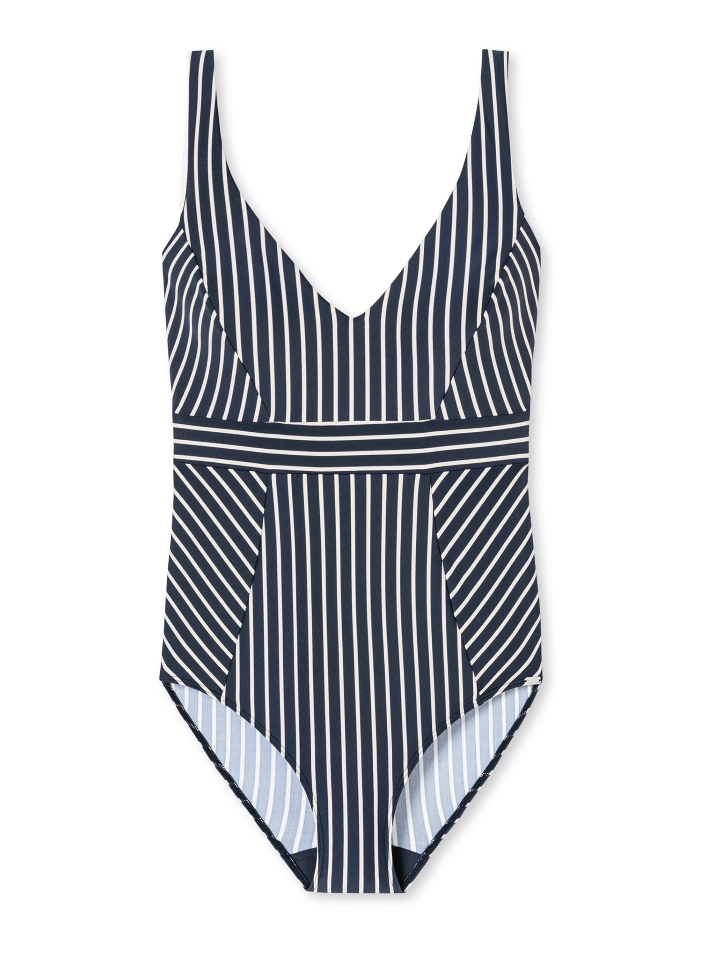 SCHIESSER Triangel Badpak 'Aqua Californian Dream' in Blauw: voorkant