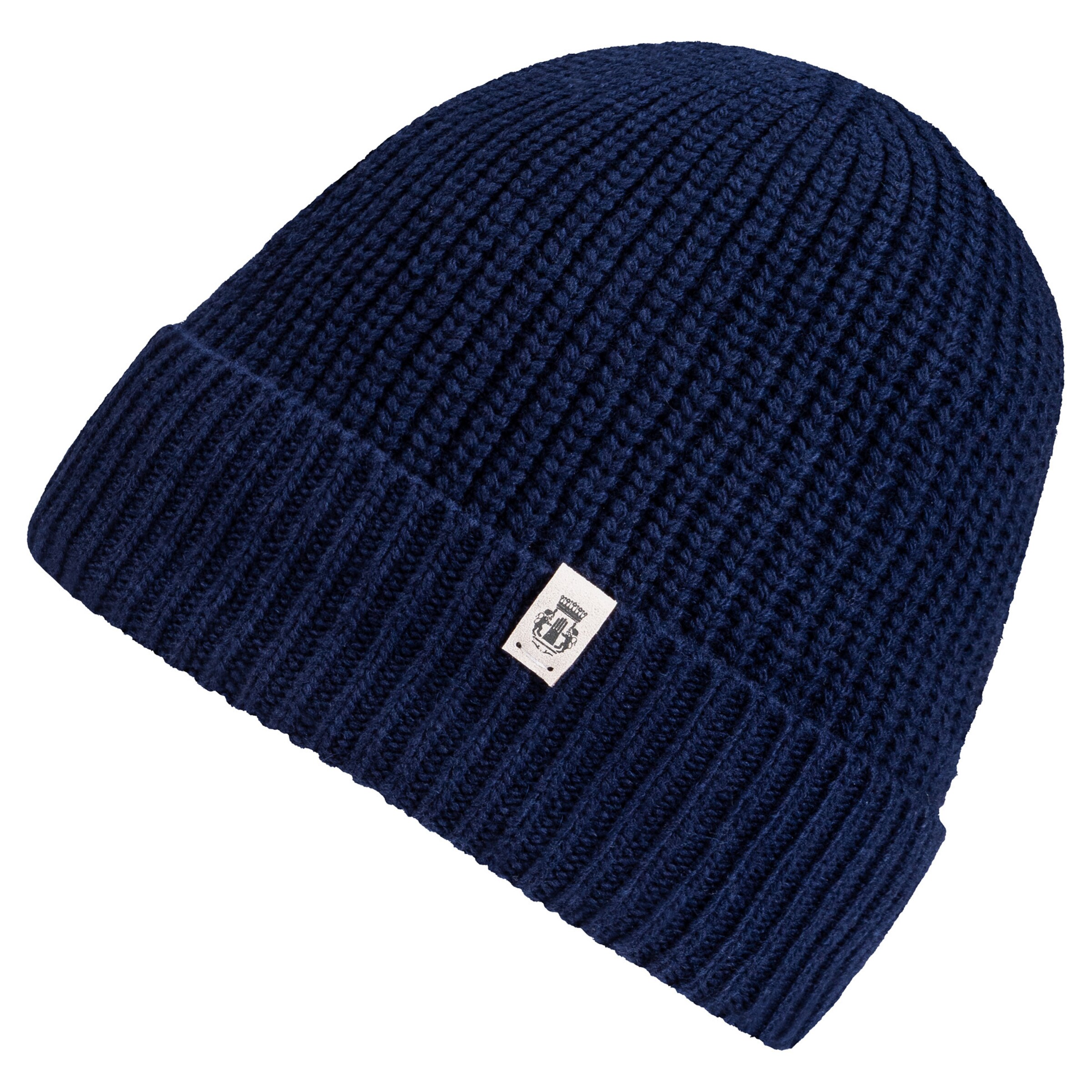 Roeckl Beanie 'KLASSISCHE STRICKMÜTZE' in Blue: front