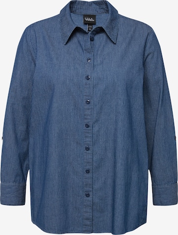 Ulla Popken Klederdracht shirt in Blauw: voorkant