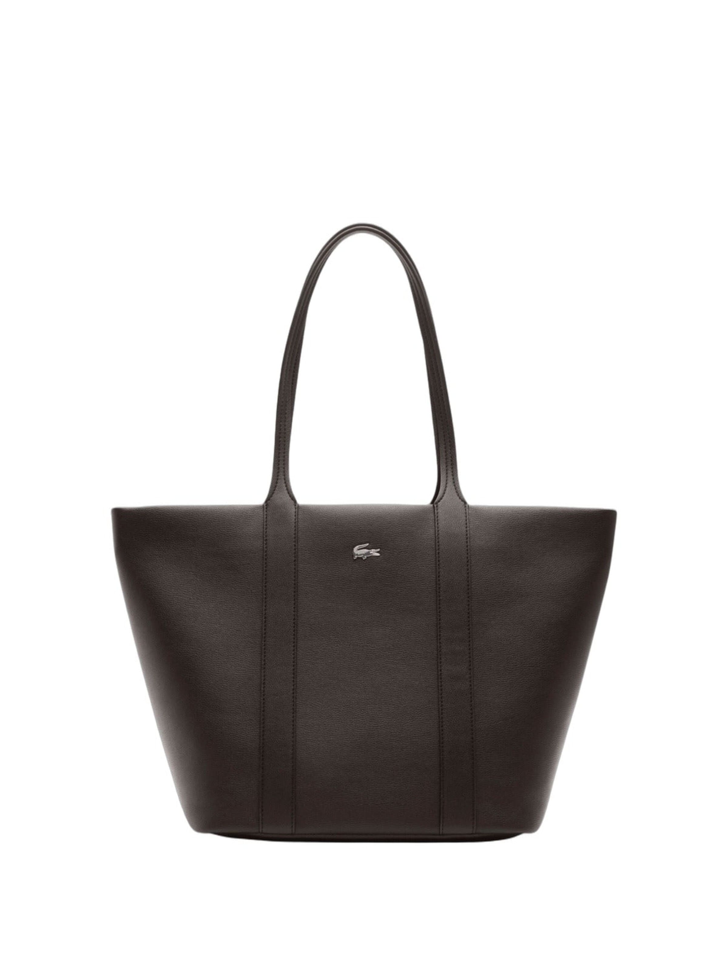 LACOSTE Shopper táska - barna: elől