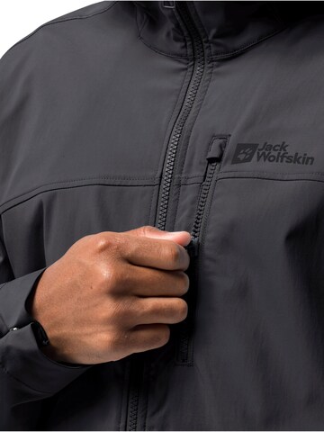 JACK WOLFSKIN Outdoorjacke 'DESERT WIND' in Schwarz