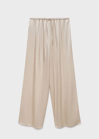 MANGO Pajama Pants 'Lita' in Beige