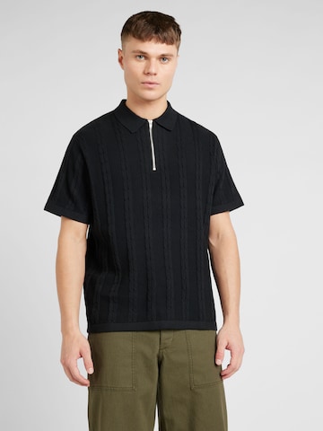 JACK & JONES Pulóver 'SANTORINI' - fekete: elől