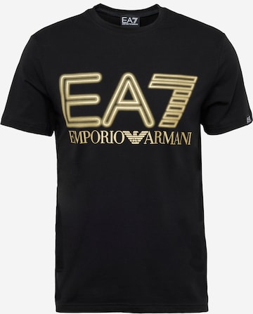 T-Shirt EA7 Emporio Armani en noir : devant