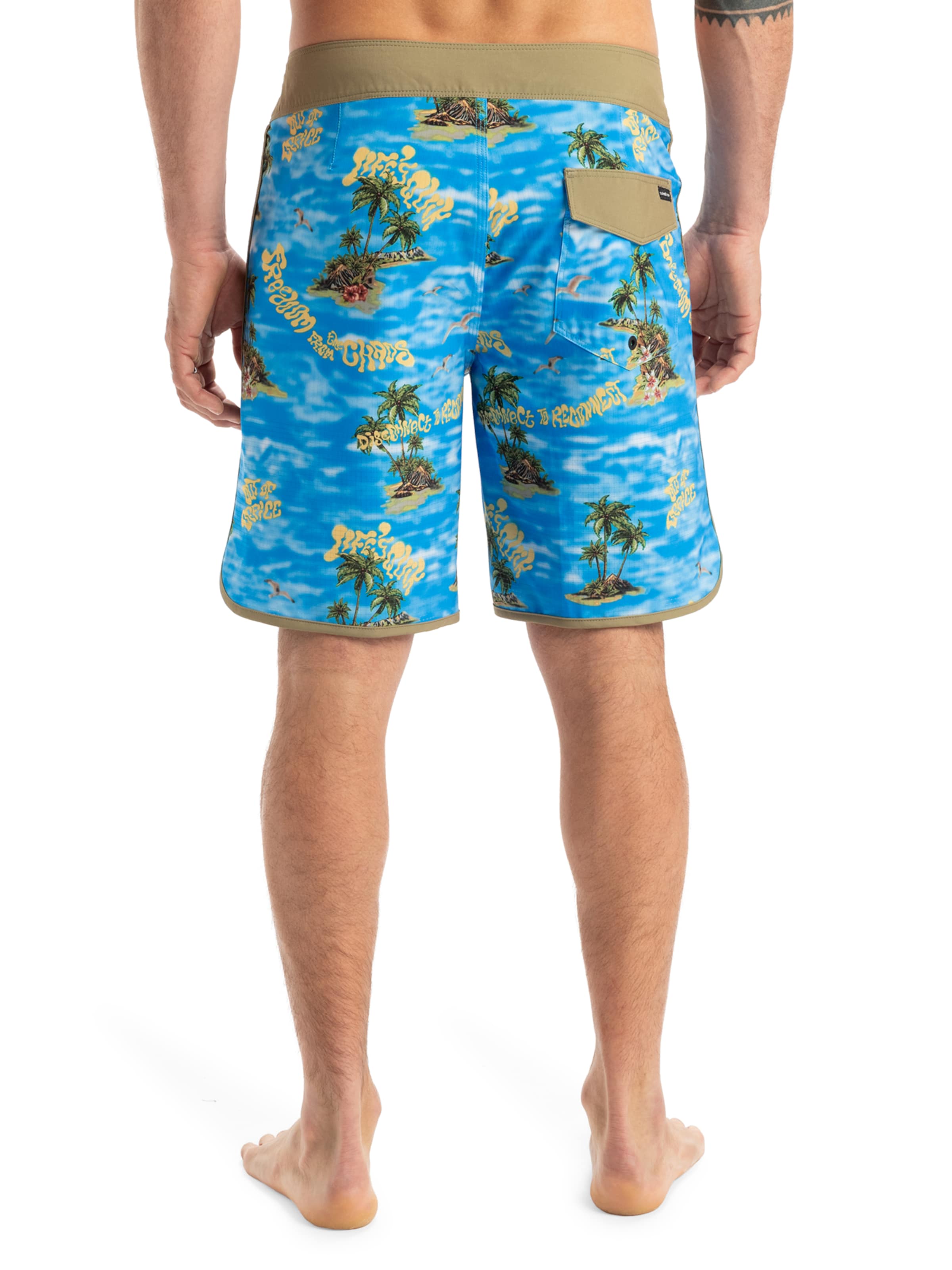 QUIKSILVER Swimming Trunks 'Highline Scallop 1' in Blue