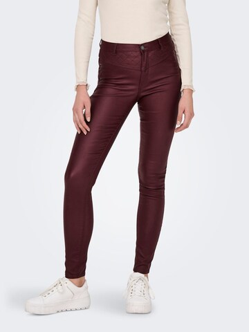 ONLY Skinny Pants in Brown: front
