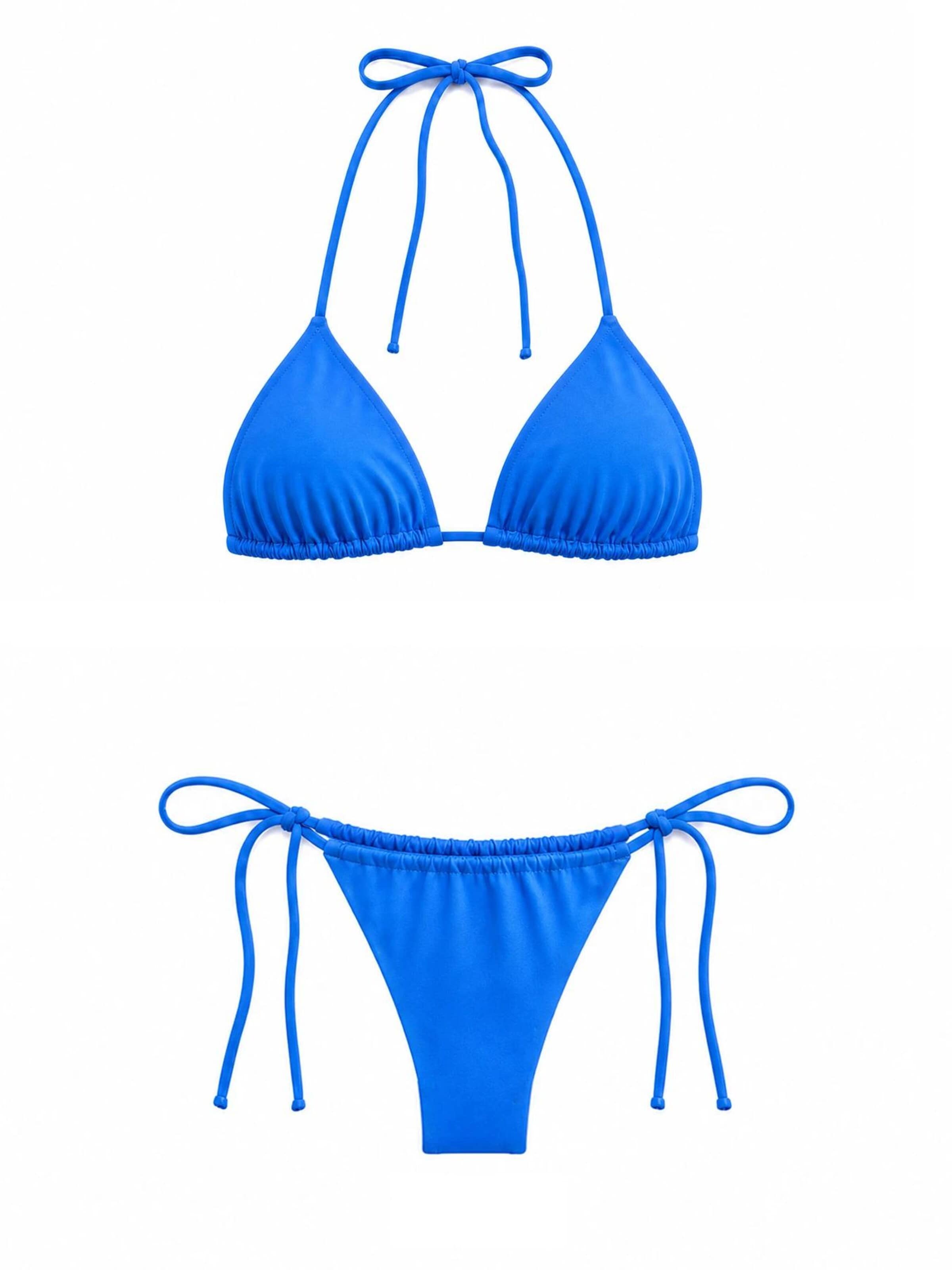Kalaia Bikini in Blue: front