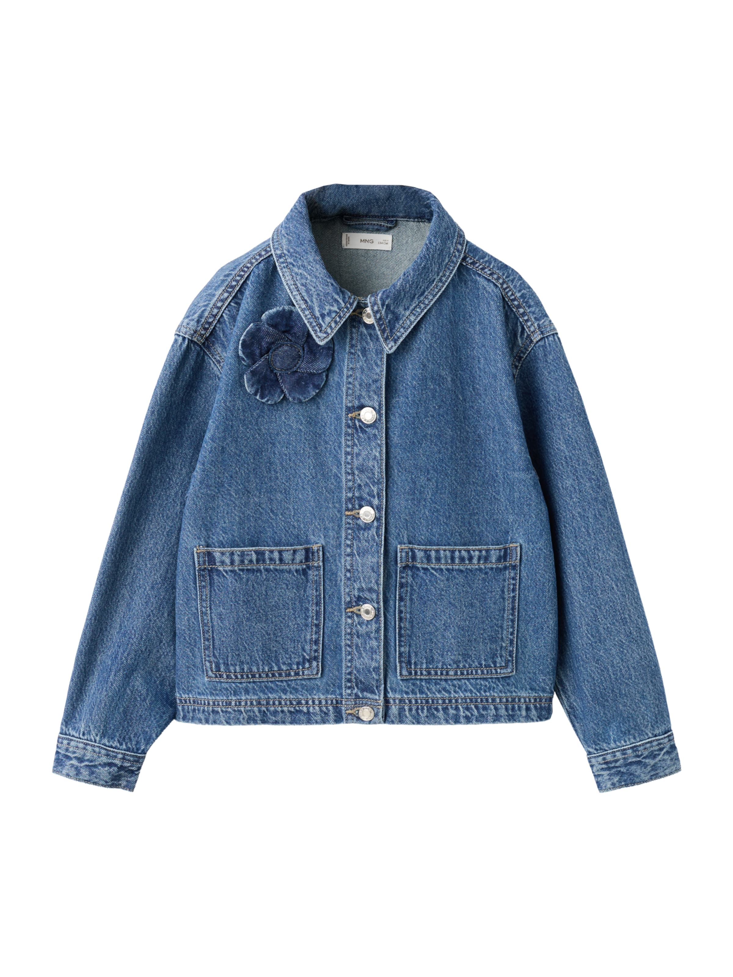 MANGO KIDS Átmeneti dzseki 'GEORGIA' - kék: elől