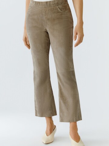 OUI Boot cut Pants in Green: front