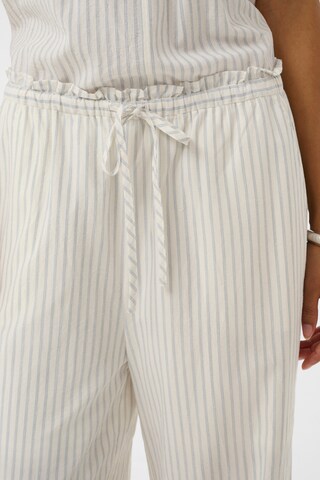 SOAKED IN LUXURY Loosefit Broek in Wit