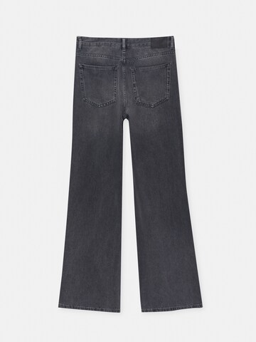 Pull&Bear Wide leg Jeans in Grijs