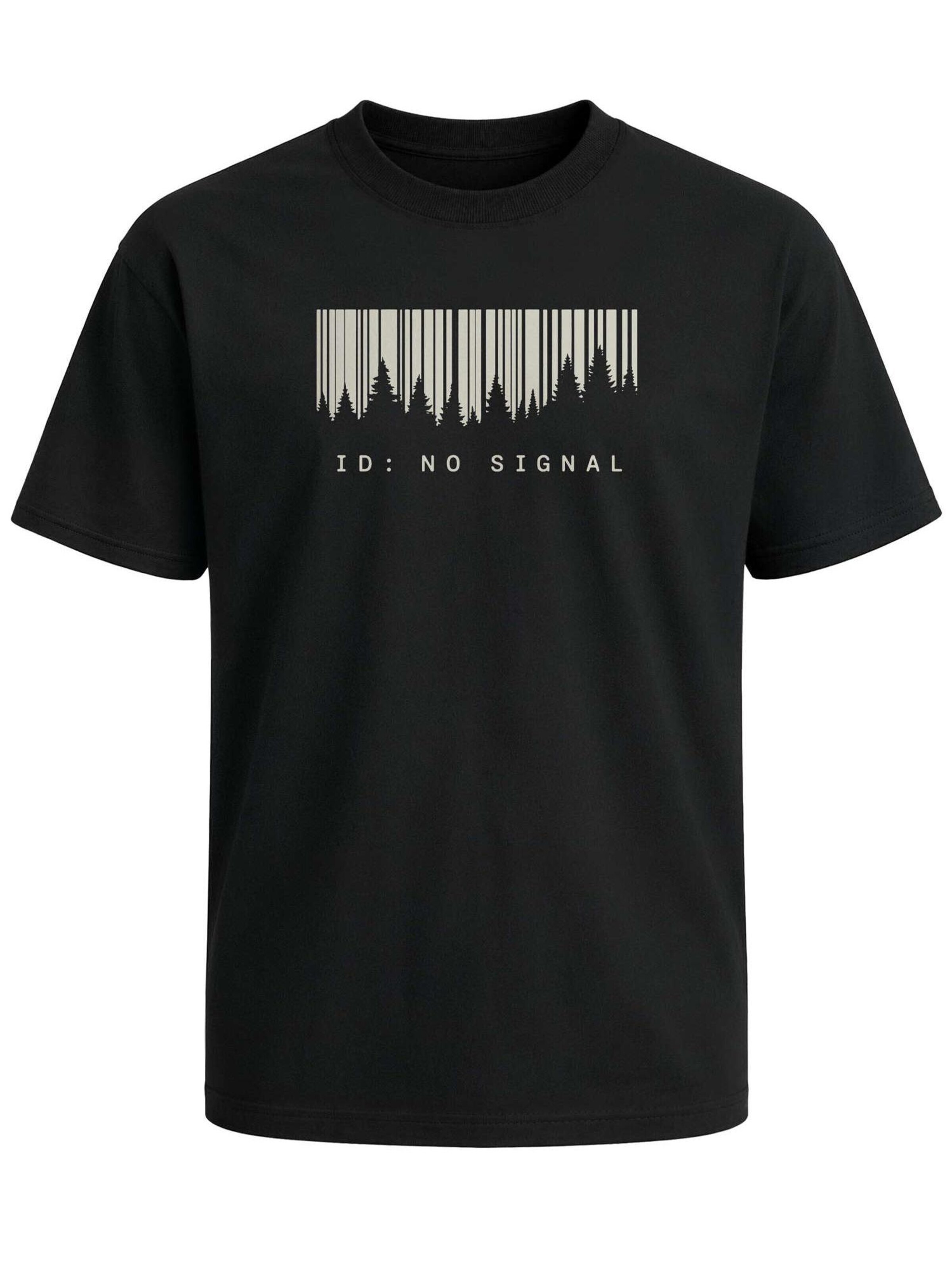 Neverless Shirt 'No Signal' in Black: front