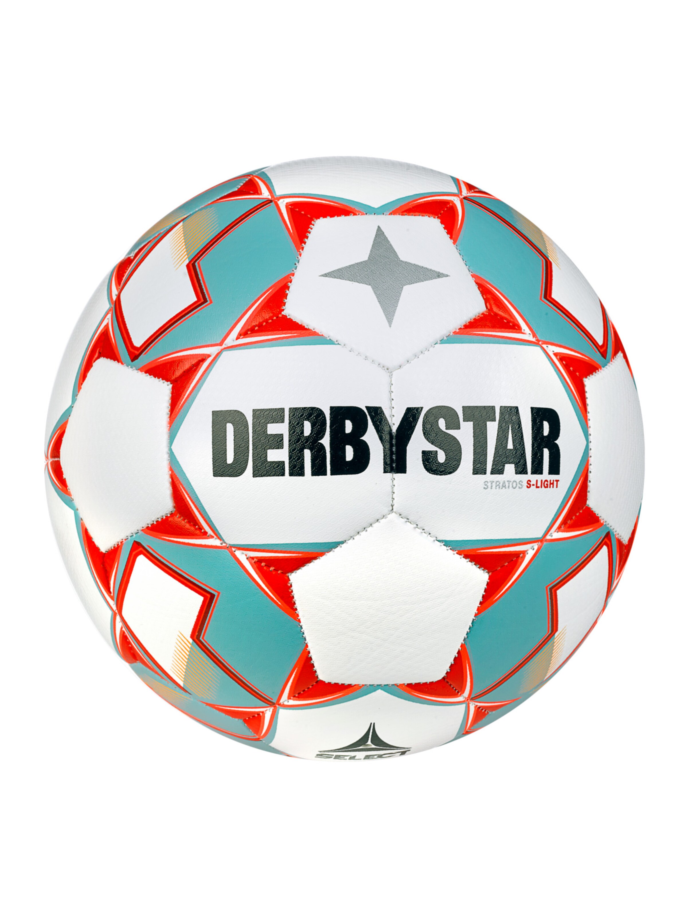 DERBYSTAR Ball in Weiß: Vorderseite